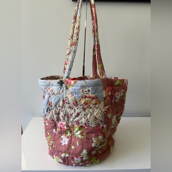 CB POSITANO Quilted Cotton Tote Bag - Picture 1 of 10